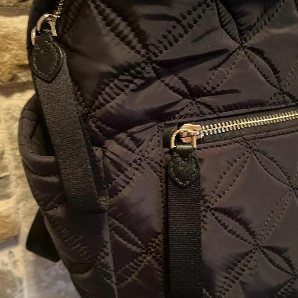 Kate Spade Black Quilted Backpack - Picture 12 of 17